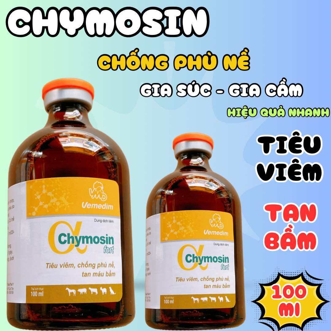 Chymosin lọ 20ml tiêu viêm, tan máu bầm gà đá