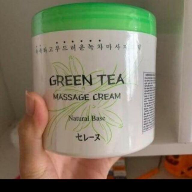 Kem massage mặt, massage body green tea hàn quốc.