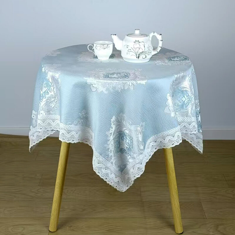 Modern Square Tablecloth Home Use Floral Pattern Tea Table Cover Cloth round Tablecloth Kitchen Dini