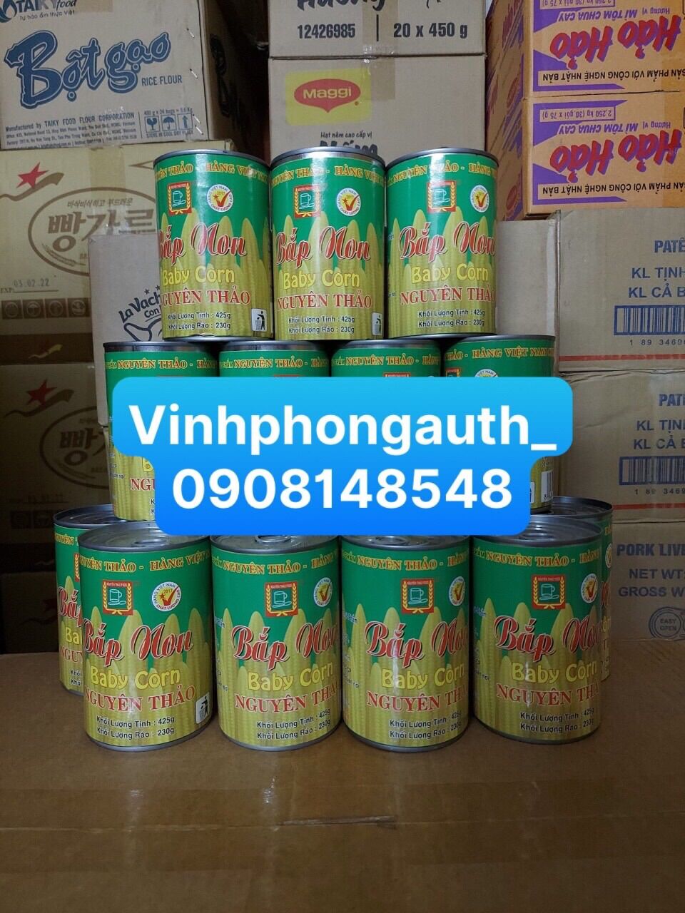 Bắp non đóng hộp Nguyên Thảo 425gr
