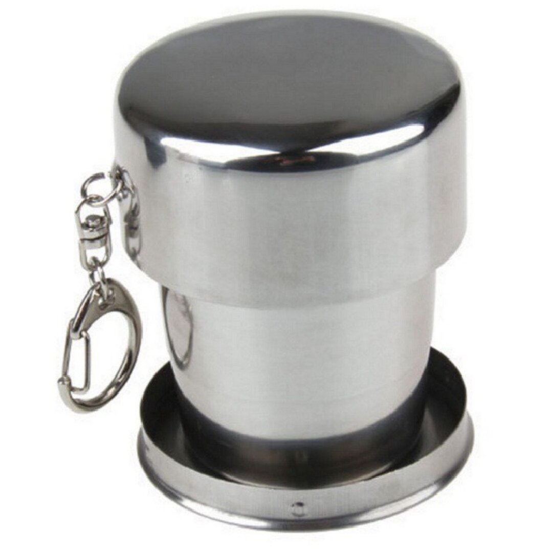 Cốc Inox gấp gọn tiện lợi , Ly bỏ túi đựng nước khi đi du lịch đa năng.