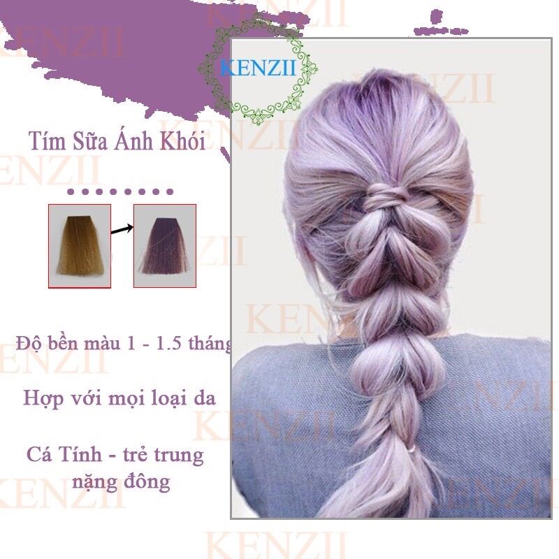 COMPO NHUỘM MÀU TÍM KHÓI + TẨY TÓC
