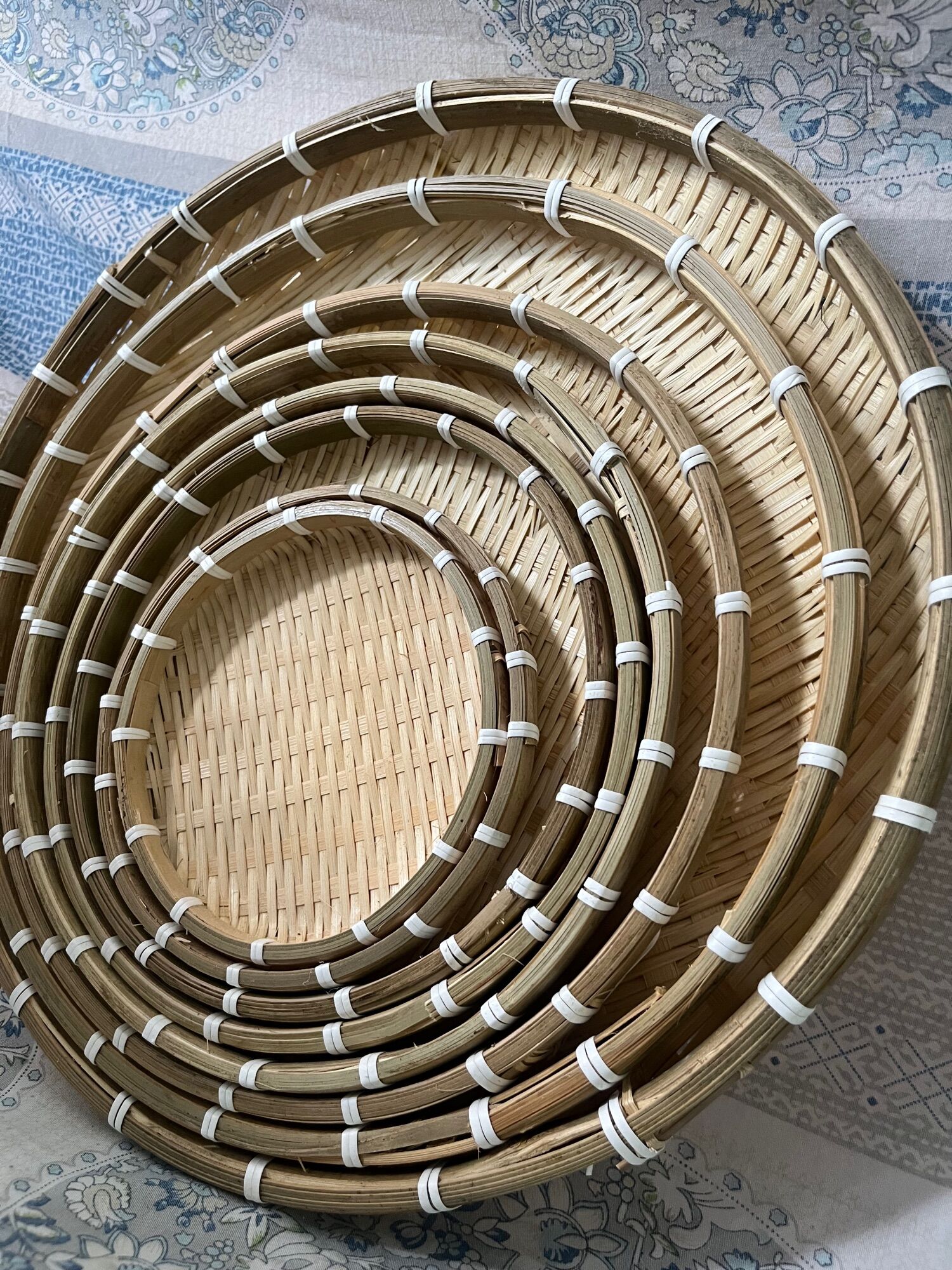 Mẹt Tre Trắng Bền [ Loại 5 ] , rẻ , mẹt trang trí , decor