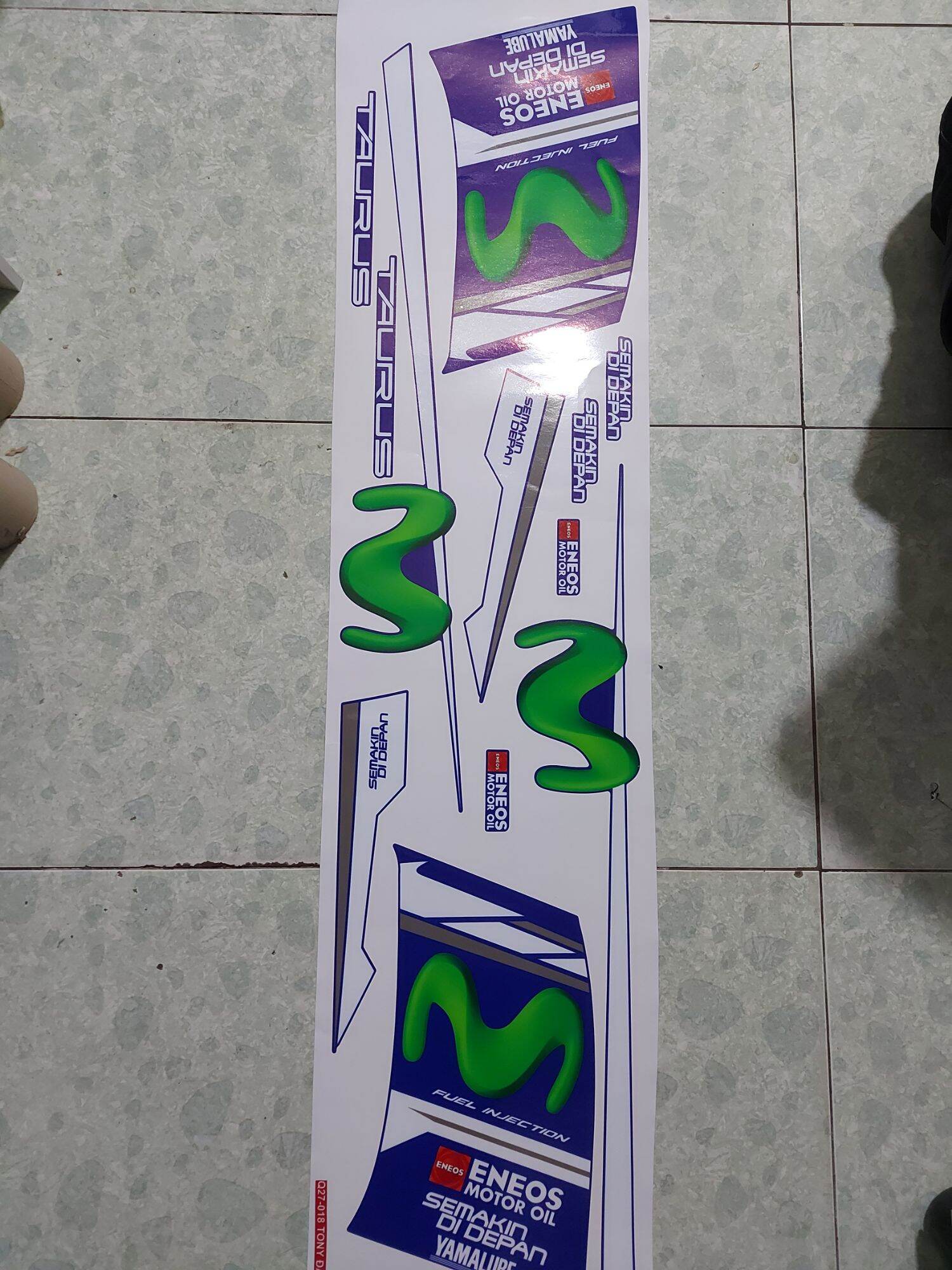 [HCM]Tem xe Taurus . Tem rời mẫu tem movistar cao cấp dán xe xanh  xe đen