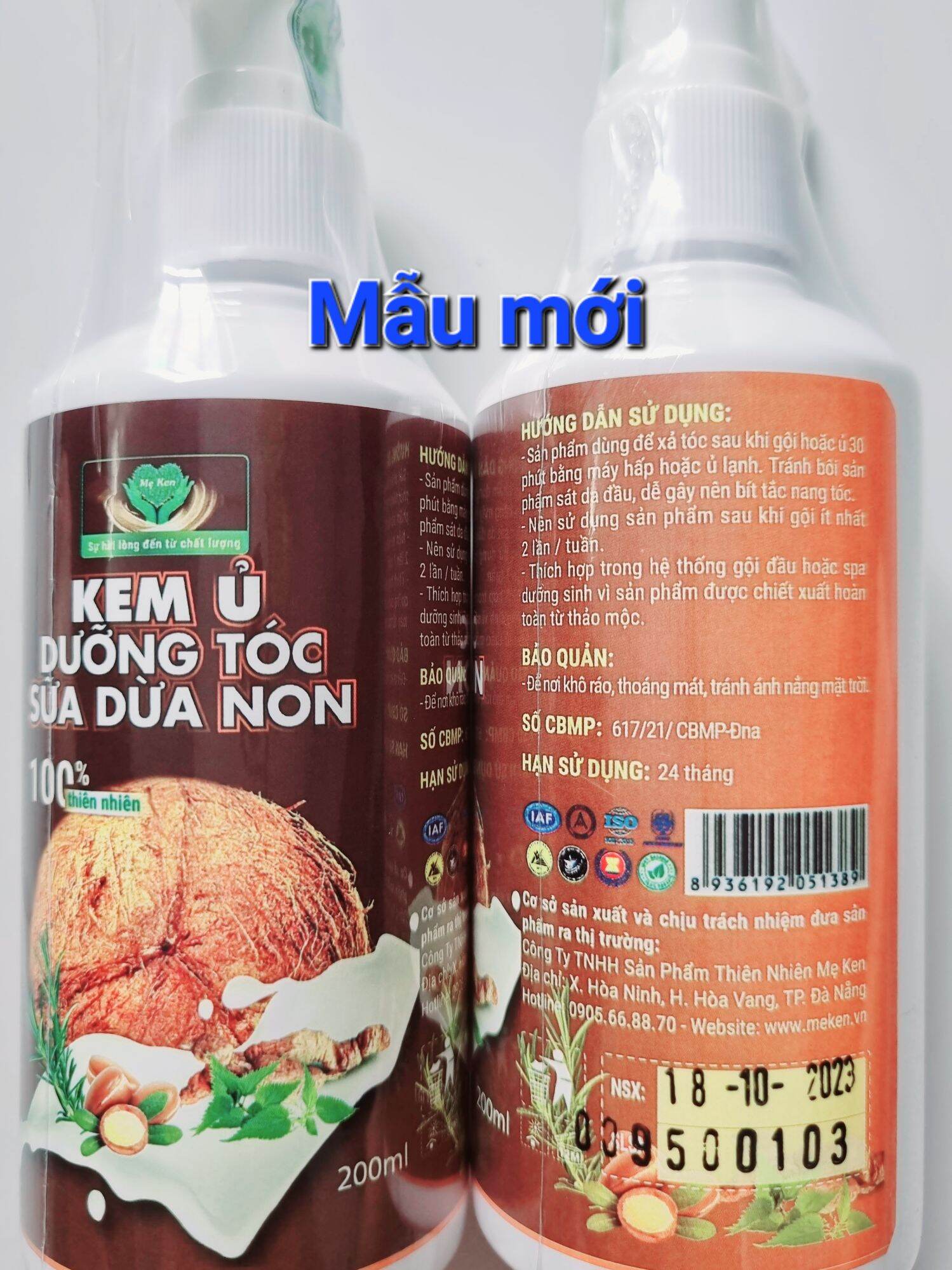 KEM Ủ DƯỠNG TÓC SỮA DỪA NON mẹ ken