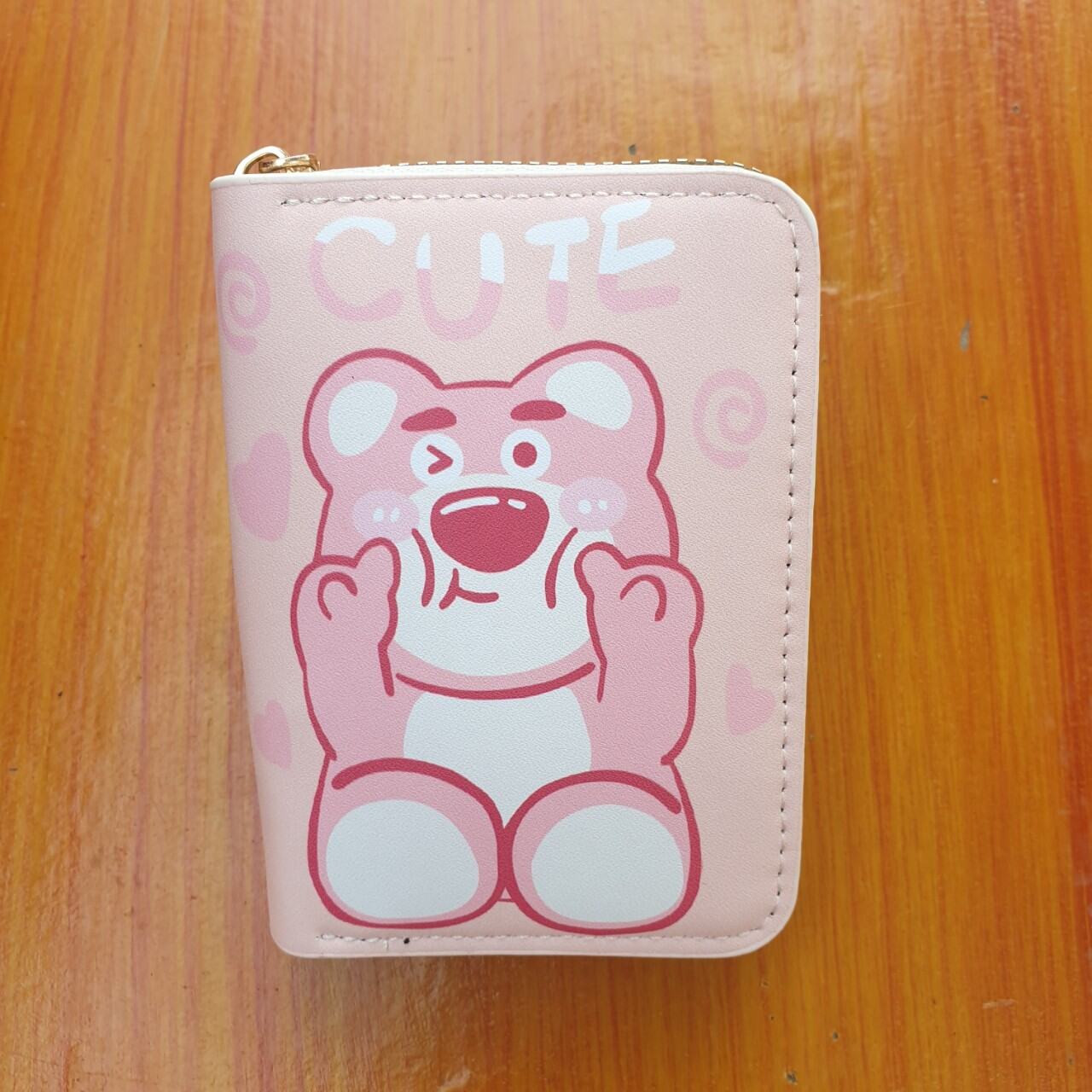 Ví nữ cầm tay gấu losto nhiều ngăn