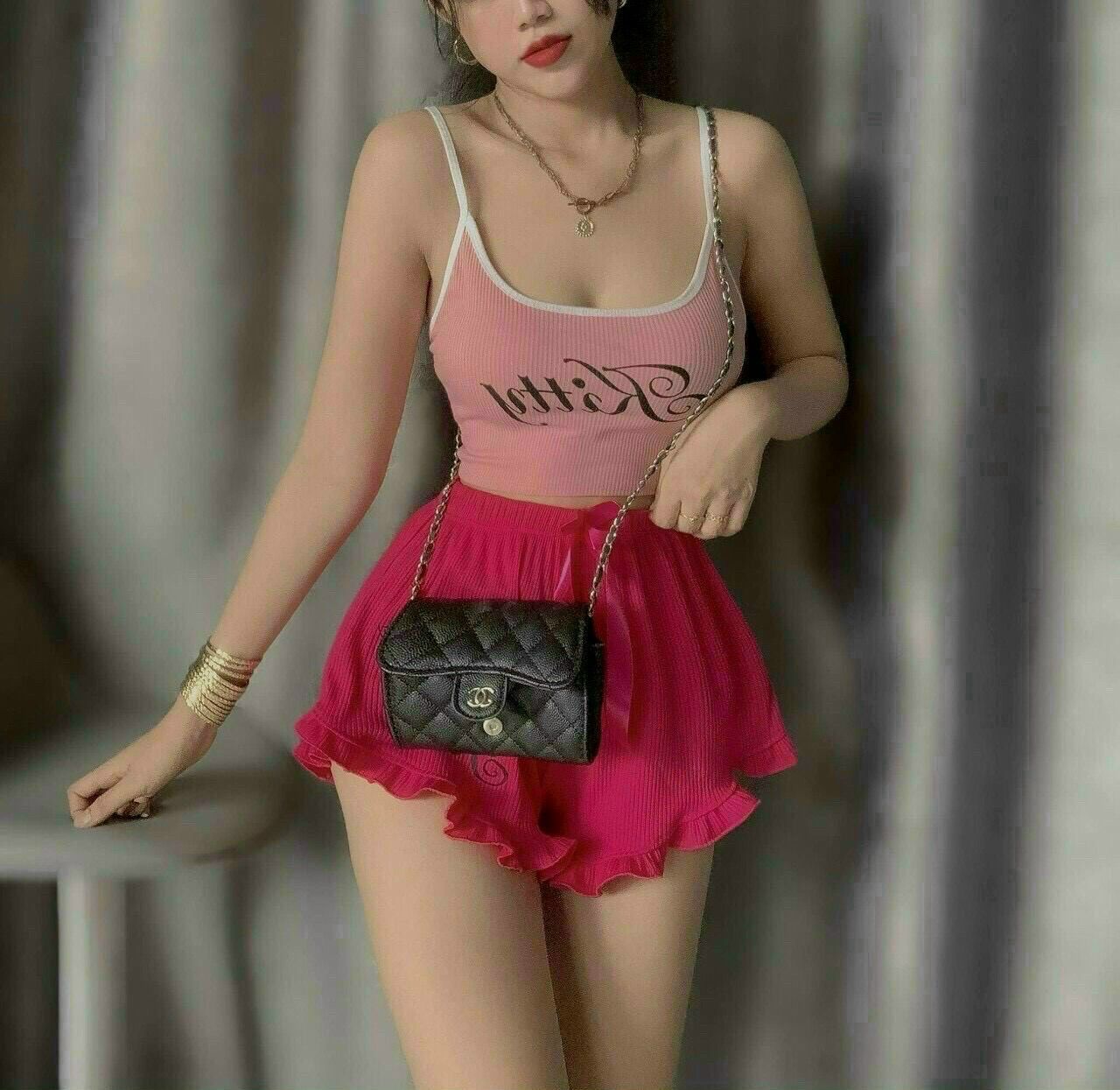 Sét bộ thun gân kitty
