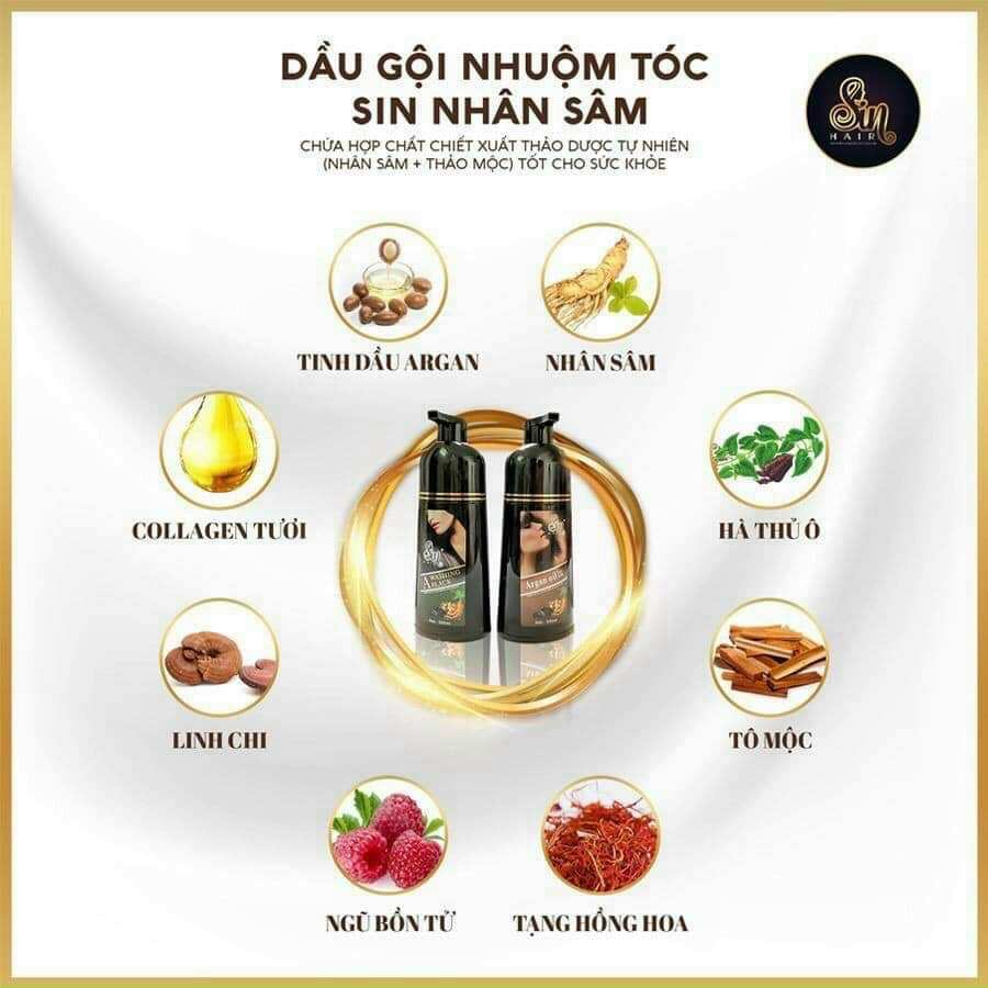 dầu gội phủ Bạc Sin