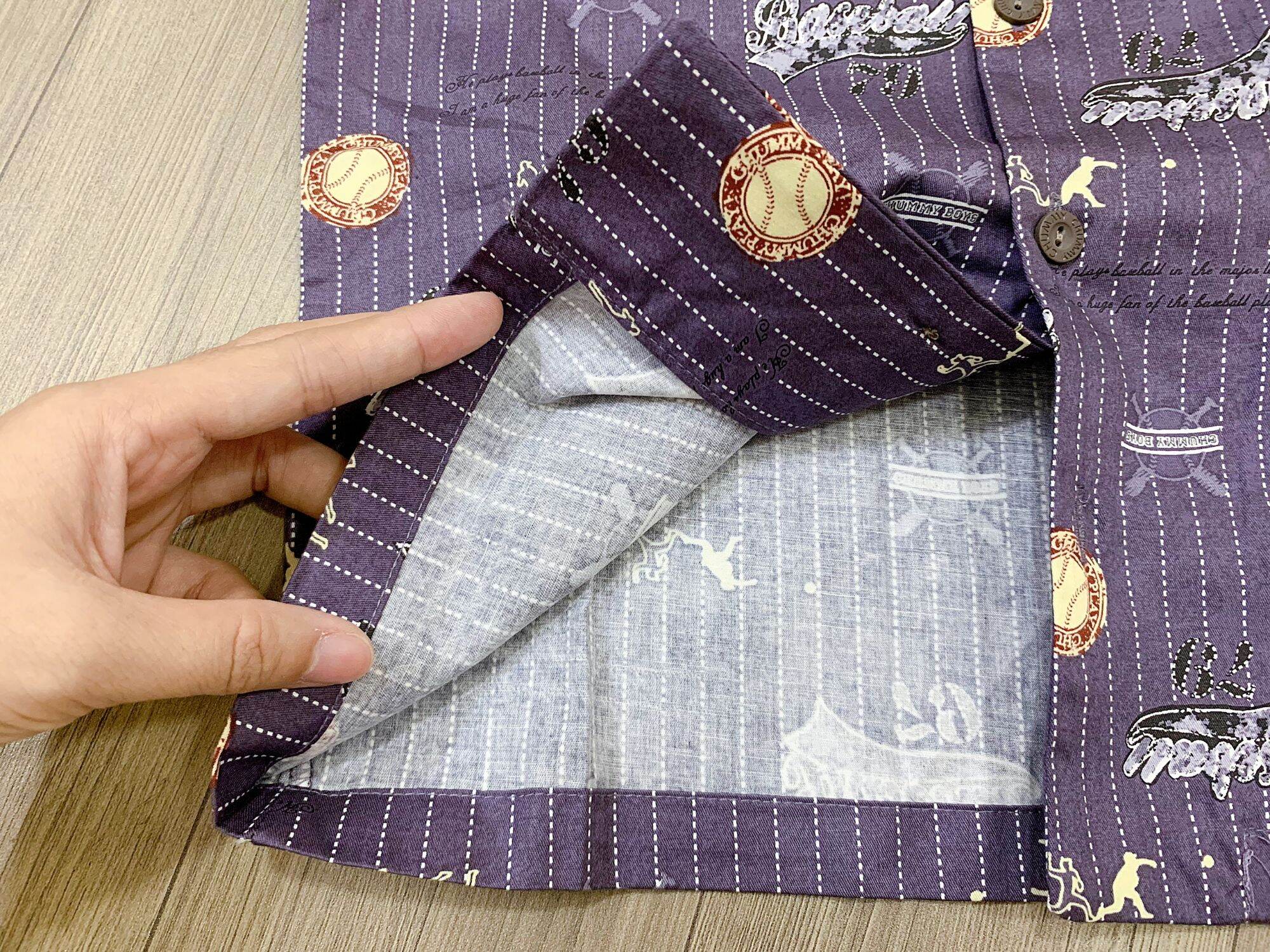 bộ pijama bé trai thô cotton mềm mịn monya