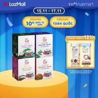 Bộ 4 hộp trà thảo dược TH true HERBAL Giảo cổ lam – Linh chi, Nhân trần – Cúc hoa, Lạc tiên – Tâm sen & Tía tô – Gừng (80 gói)