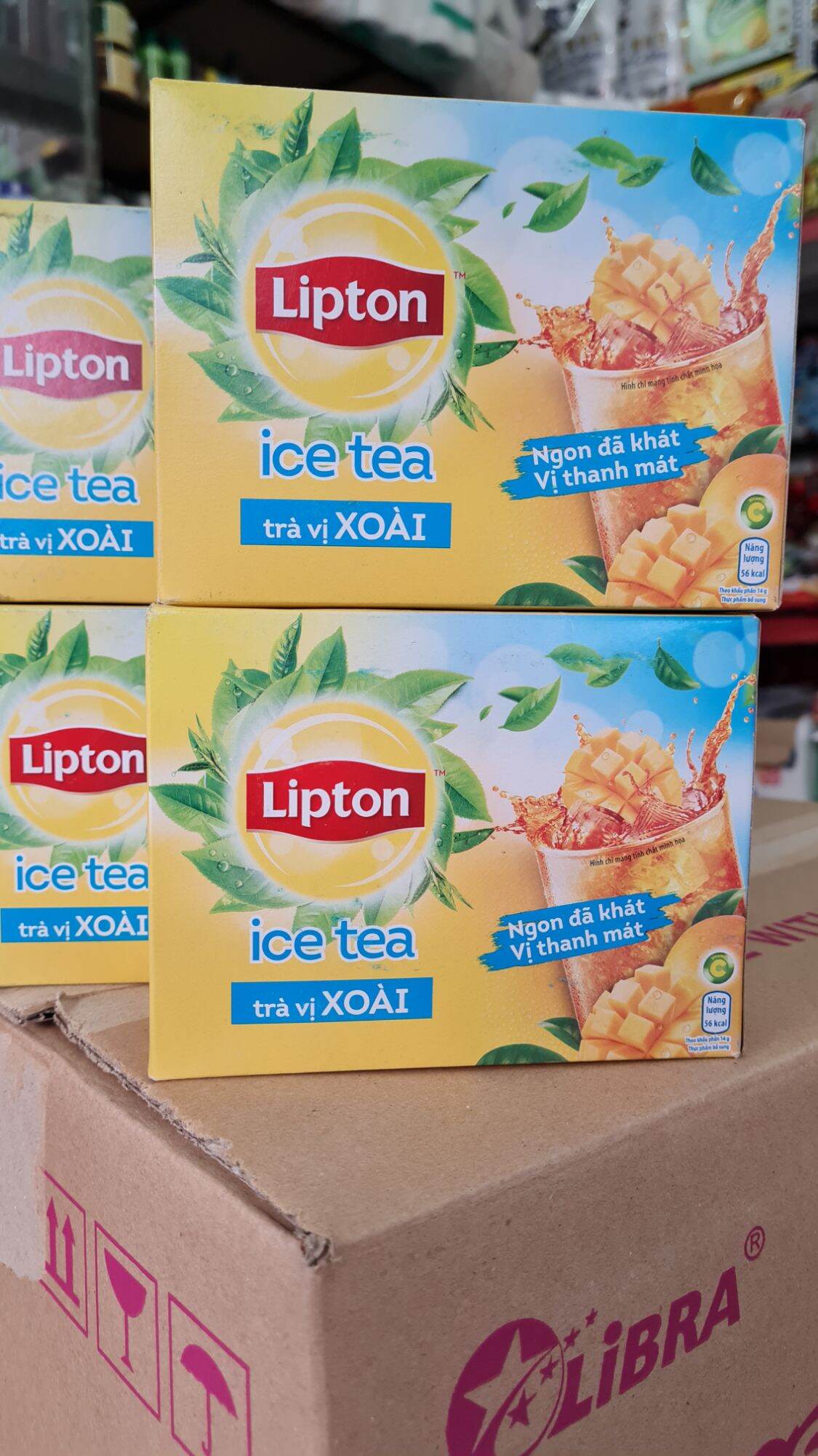 Combo 2 hộp Trà Chanh/ Trà Đào / Trà Xoài Lipton