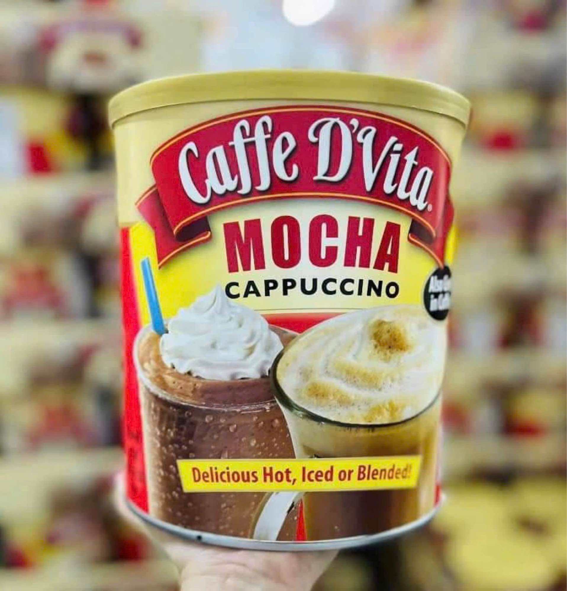 Bột cà phê hòa tan Caffe D’Vita Mocha Cappuccino Mỹ