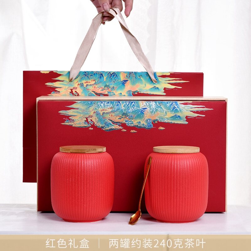 Hộp quà jinjunmei hồng trà cao cấp sáng tạo bằng tay, hộp rỗng, hộp đóng gói trà kg, hộp quà rỗng, hộp trà gốm sứ