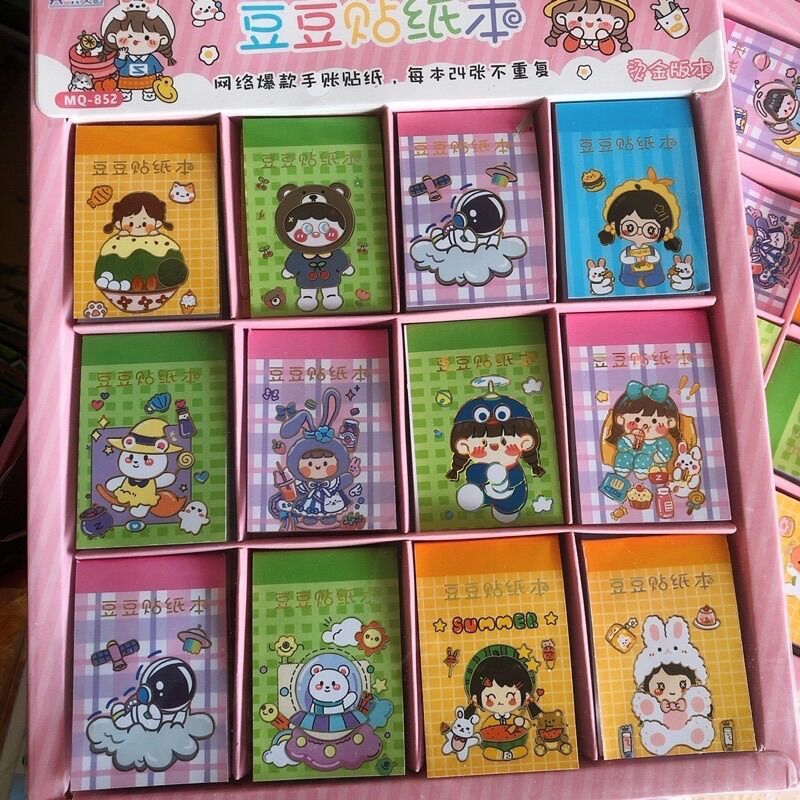 Khay 36 quyển sổ sticker