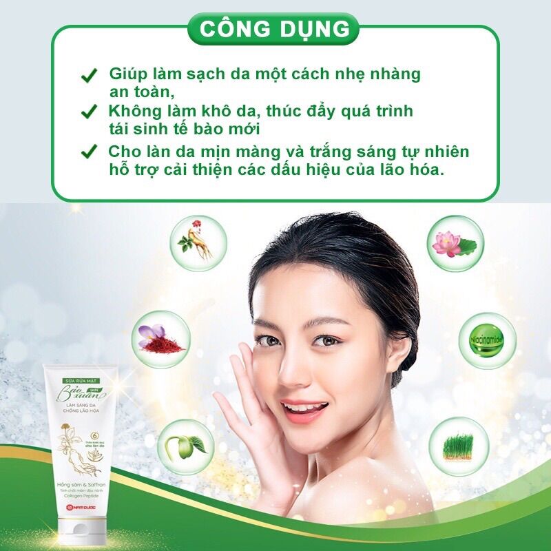 Sữa rửa mặt Bảo xuân-tuýp 100g