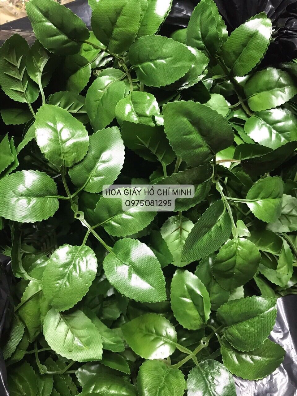 [HCM] 10 Lá hoa hồng giả làm hoa giấy nhúng hoa lụa siêu bền