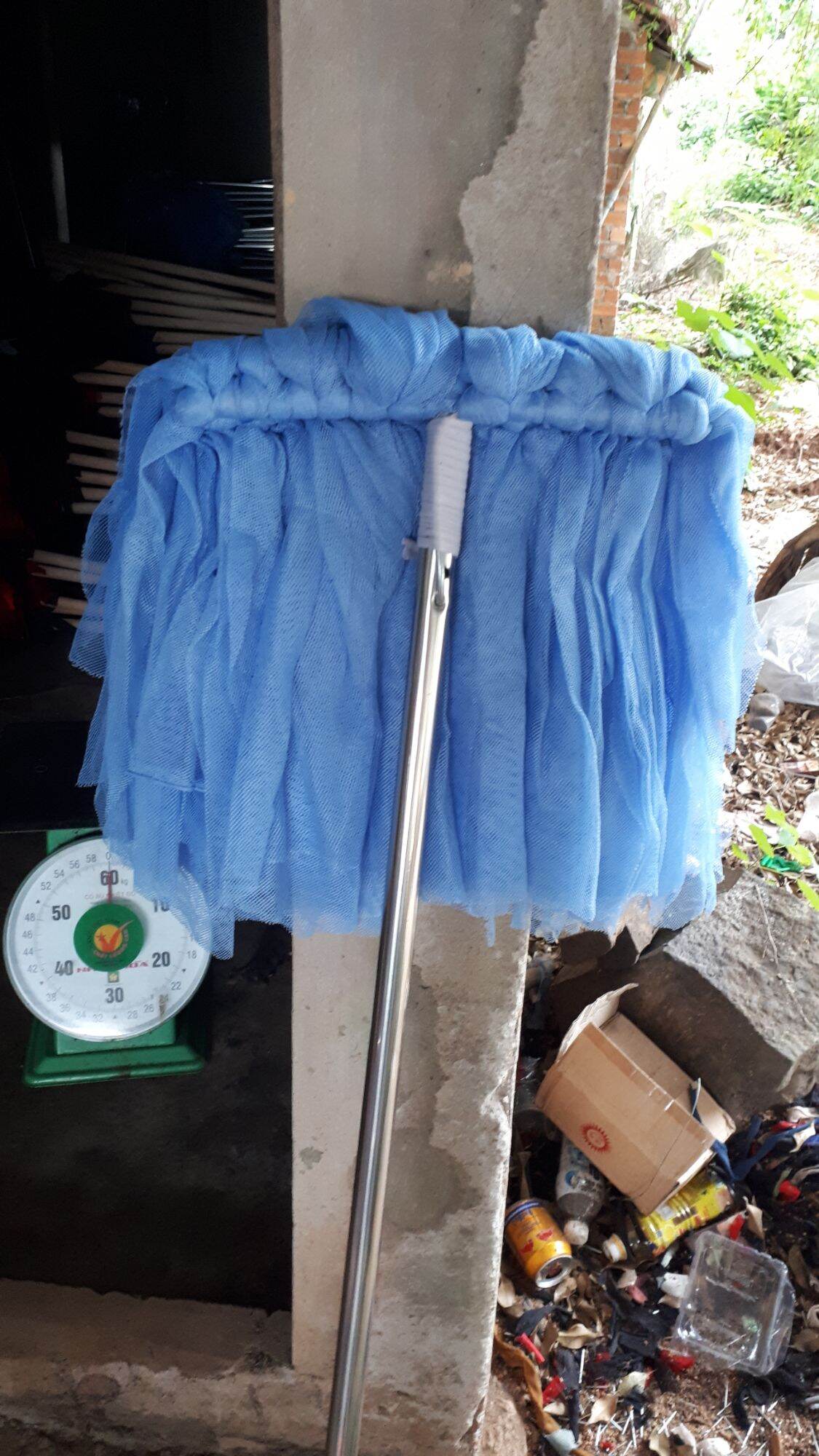 Cây lau nhà vải mùng cán thép
