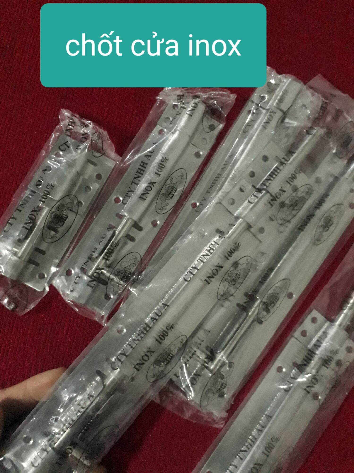 Chốt cửa inox nhiều kích thước 10cm ÷60cm