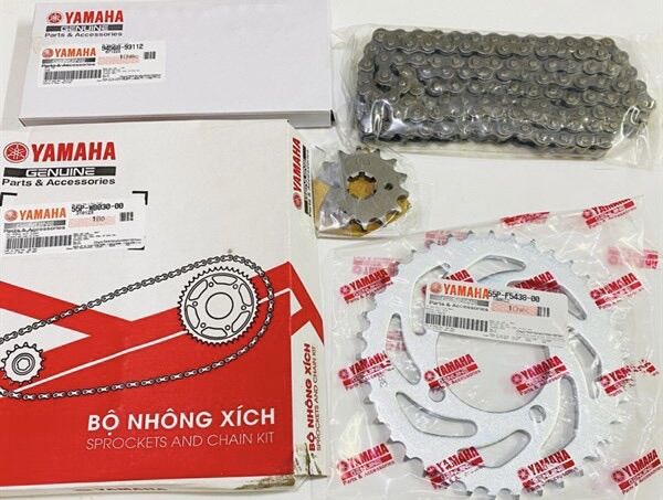 Bộ nhông sên dĩa exciter 135 5 số yamaha chính hãng