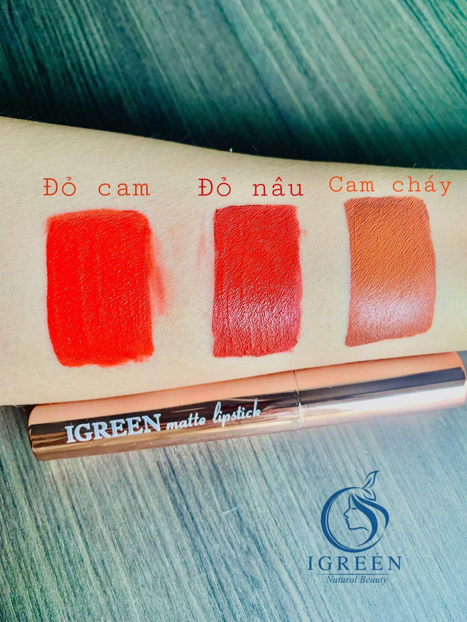 Son kem lì không chì mềm mượt – IGREEN matte lipstick