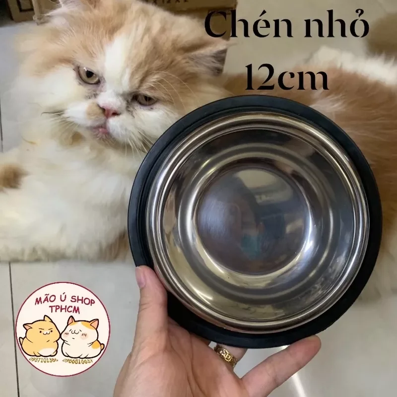 CHÉN ĂN INOX CHO CHÓ MÈO