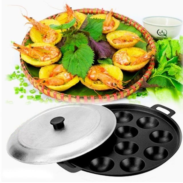 Khuôn bánh khọt chống dính 12 lỗ