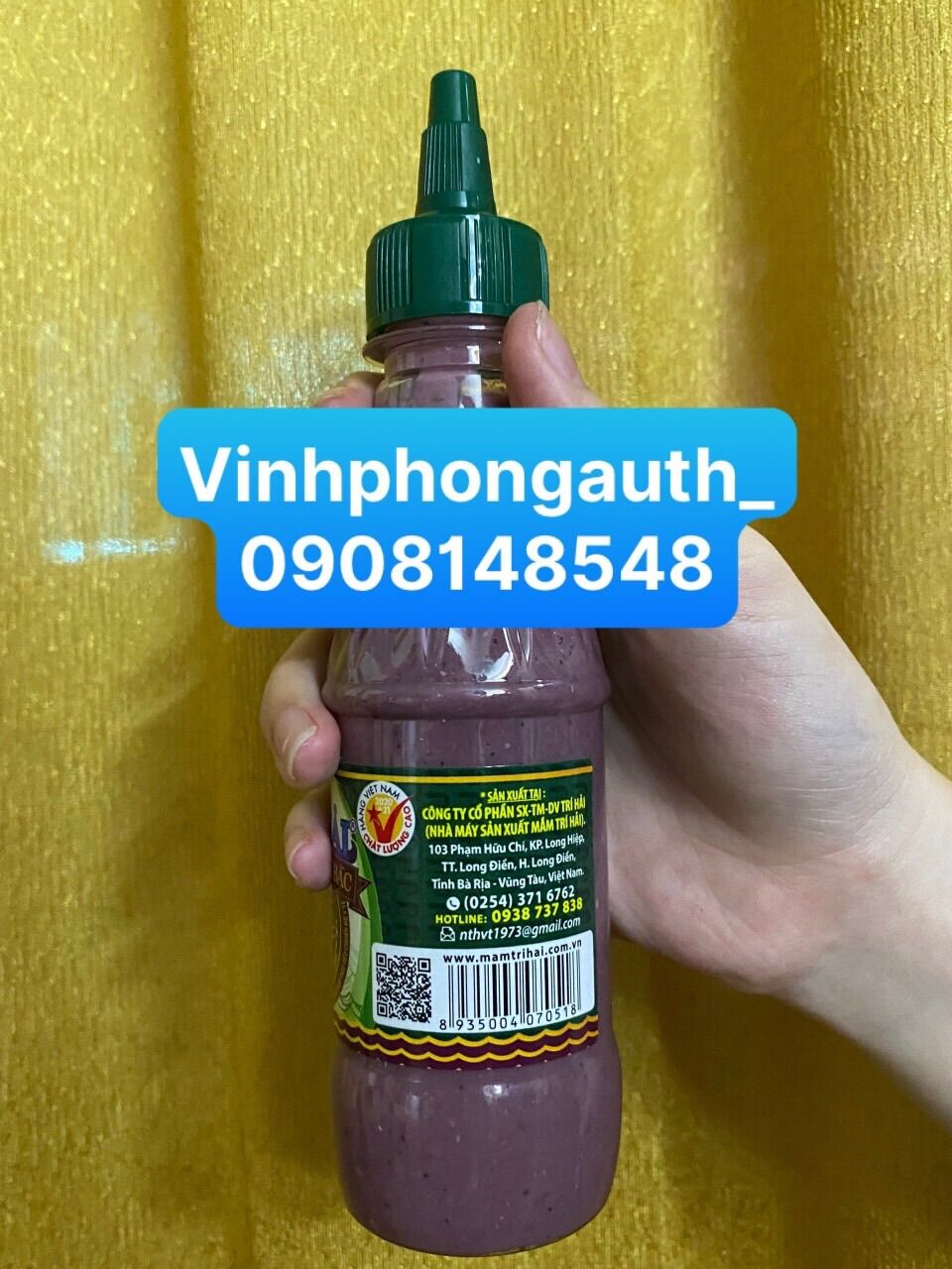 Mắm tôm Trí Hải dạng chai 225gr