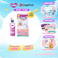 [Từ 22-23 tặng QUÀ TO-SLCH]Miếng lót sơ sinh Bobby gói lớn Newborn 1-108 miếng (0-5kg) + Tặng kèm 6 miếng tã quần mở 1 bên Bobby size NB / NB-S