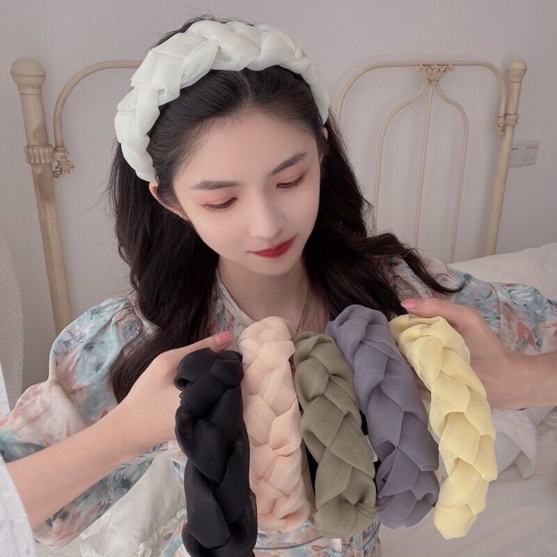 Bờm cài tóc phong cách hàn quốc, băng đô cài tóc nữ