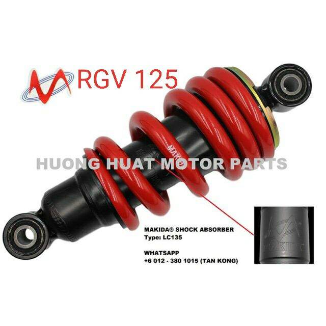 Phuộc nhún giảm xóc sau - rgv / fx 125 hiệu makida
