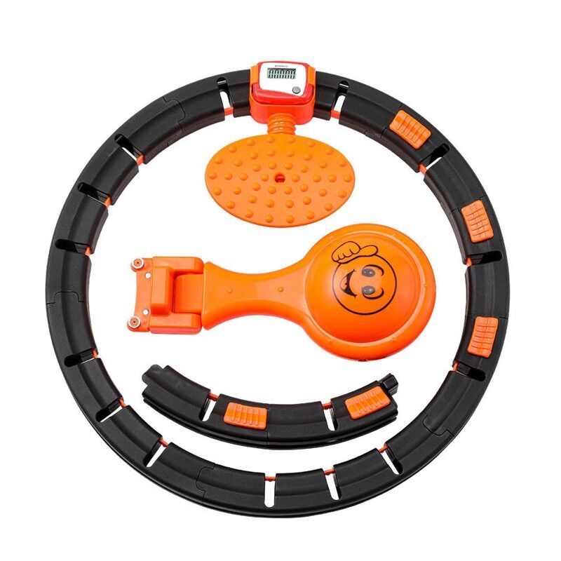 Vòng lắc eo thông minh giảm mỡ bụng giảm cân Nữ và Nam Massage Hula Hoop để tập thể hình Gym cho thon gọn có đồng hồ đo số vòng