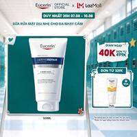 Sữa rửa mặt dịu nhẹ cho da nhạy cảm Eucerin Dermorepair Solution Amino Cleansing Foam 50ml