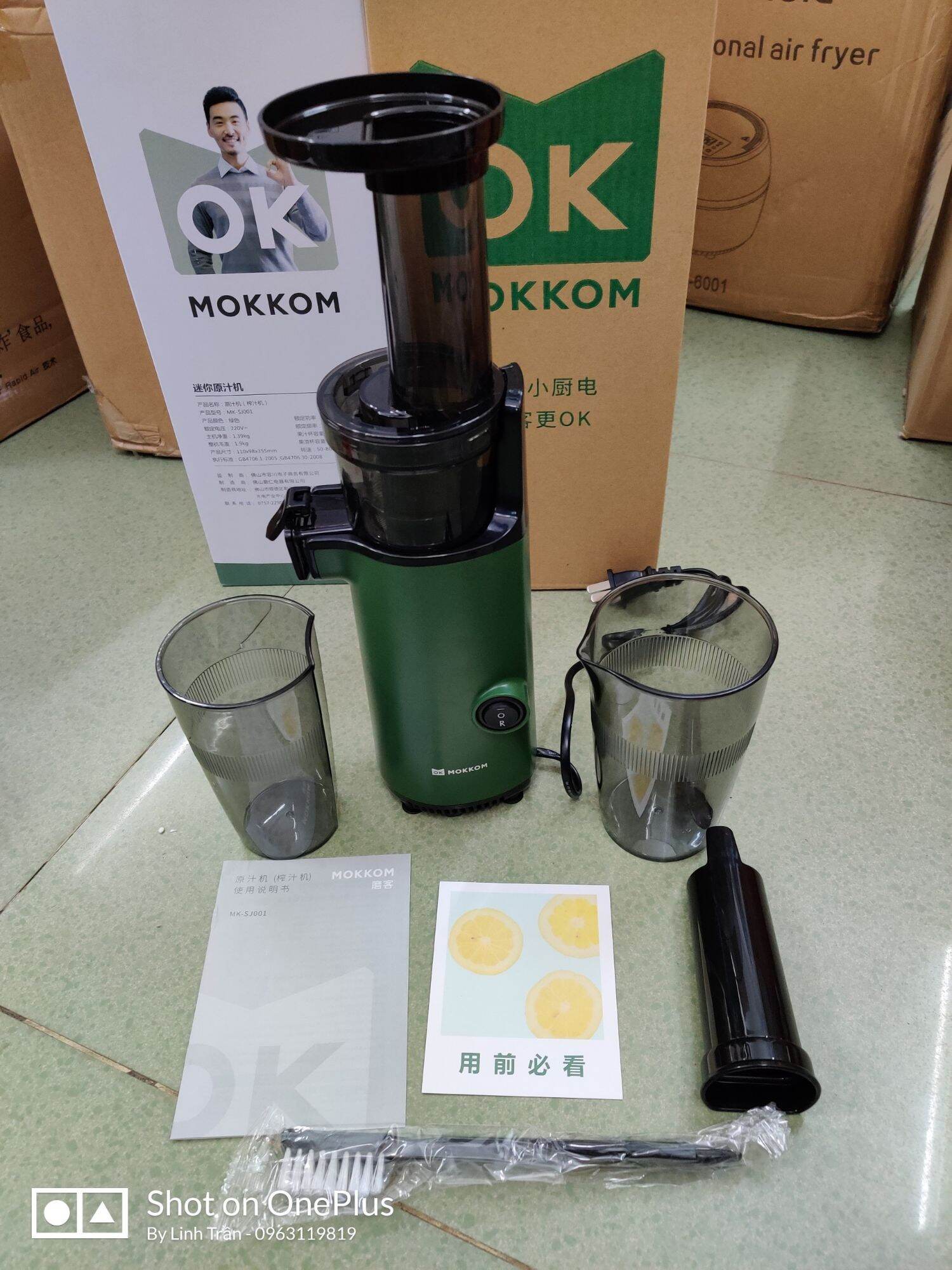 Máy Ép Chậm Mini Mokkom Hàng Chuẩn Bảo Hành 12 Tháng