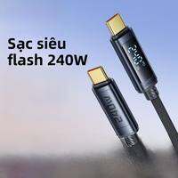 Toocki | Dây Sạc Nhanh Có Màn Hình Số Dual Type-C 240W