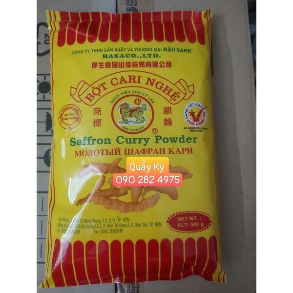 Bột cà ri nghệ hậu sanh 500gr