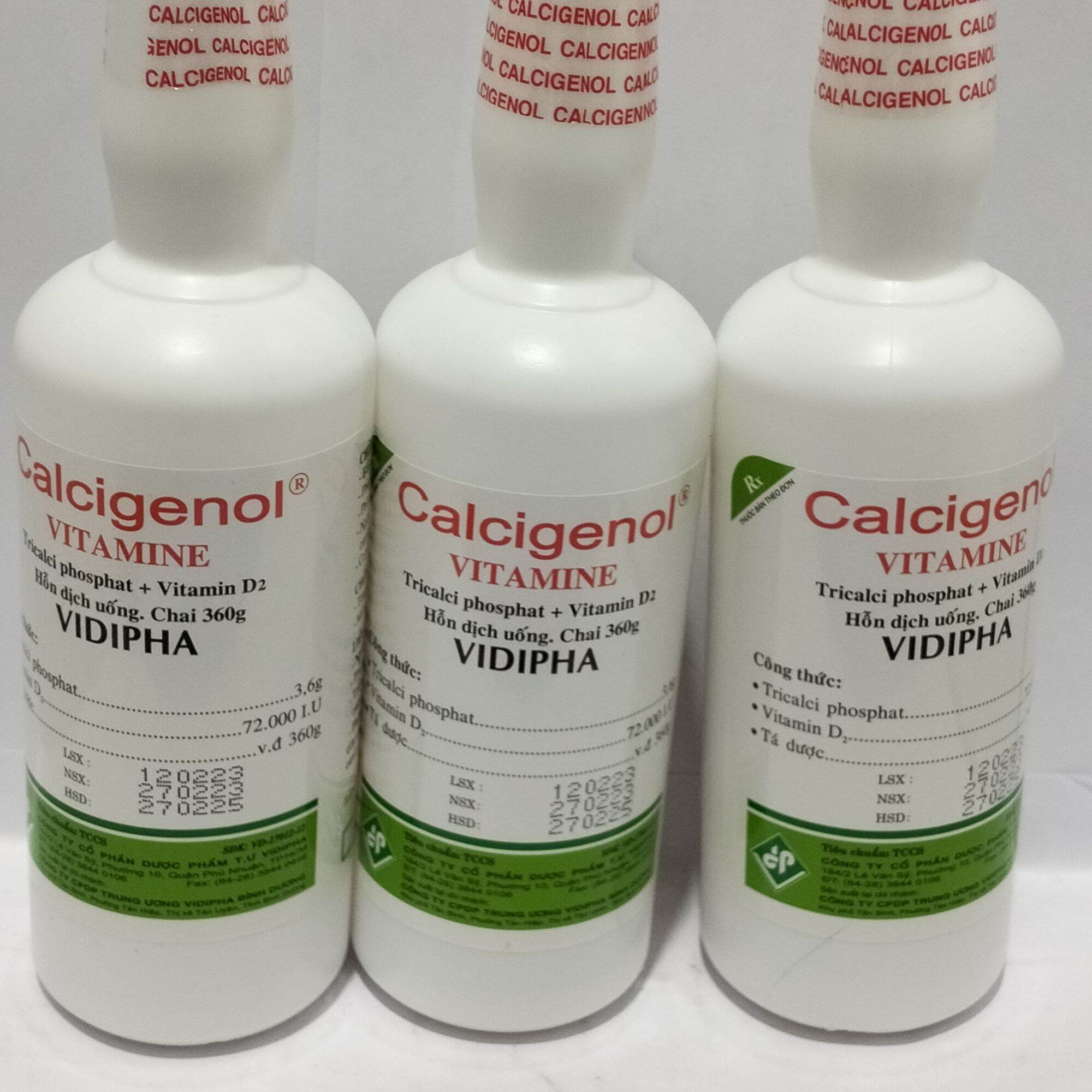 Bổ sung canxi, Calcigenol chai 360g