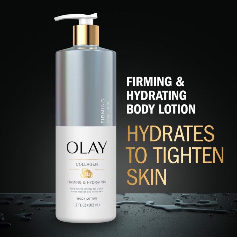 Dưỡng thể Olay Firming & Hydrating Body Lotion with Collagen 502ml