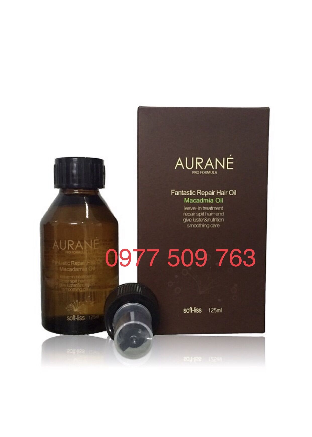 Tinh dầu dưỡng tóc aurane softliss chai tròn 125ml