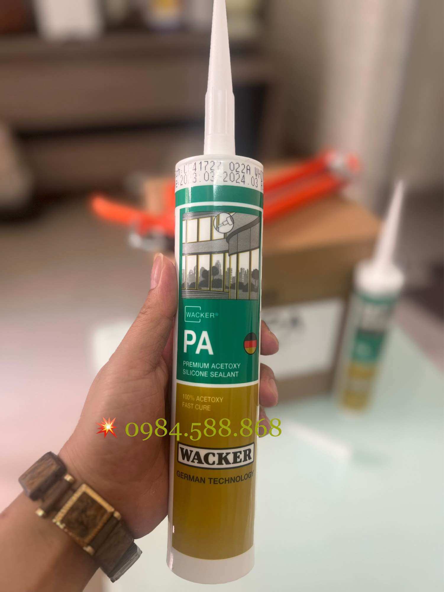 Keo Silicone Wacker PA(W300) - Silicone Axit khô nhanh