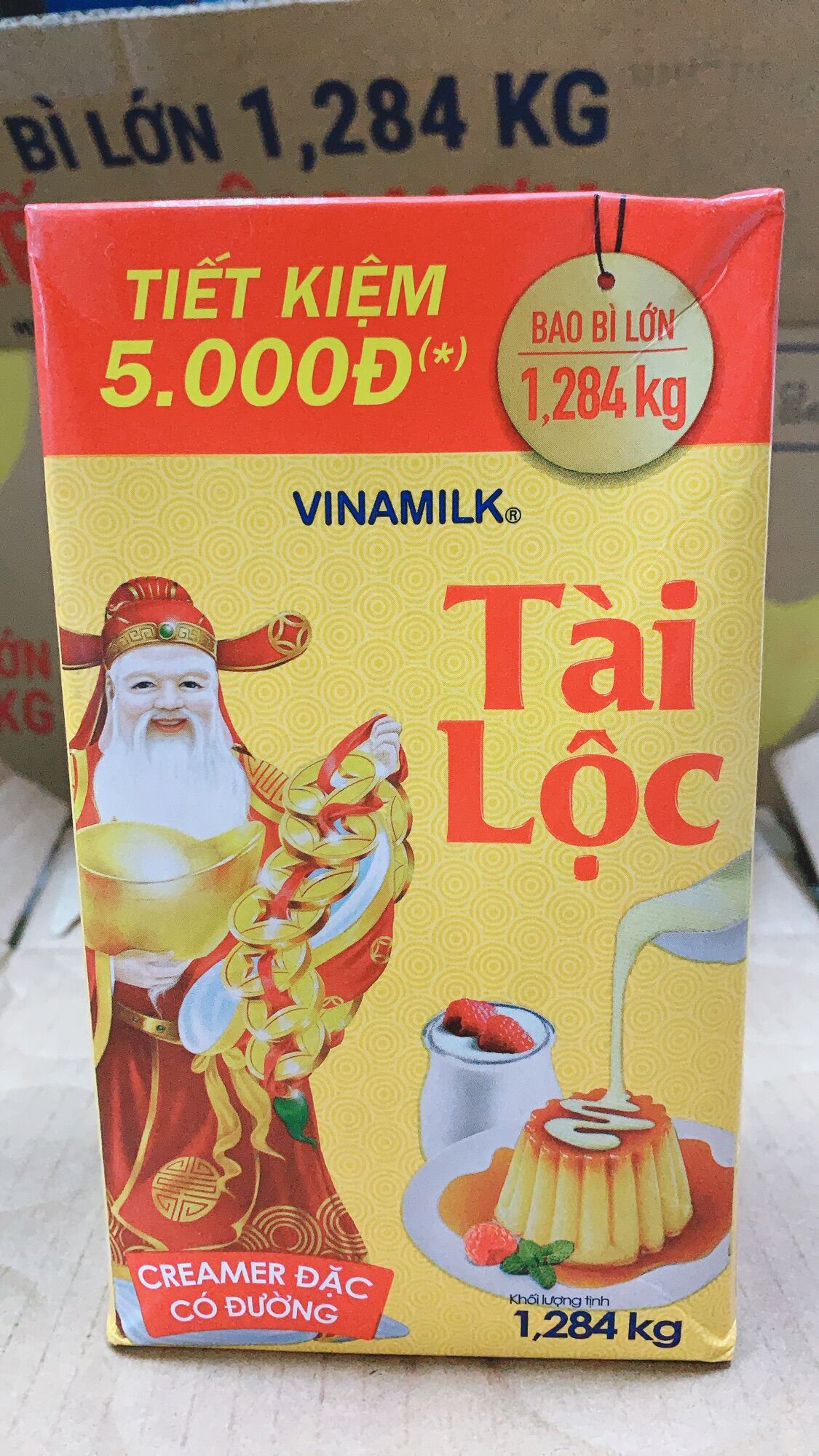 [Date 2024] Sữa đặc Vinamilk Tài Lộc 1.284kg (hộp giấy)