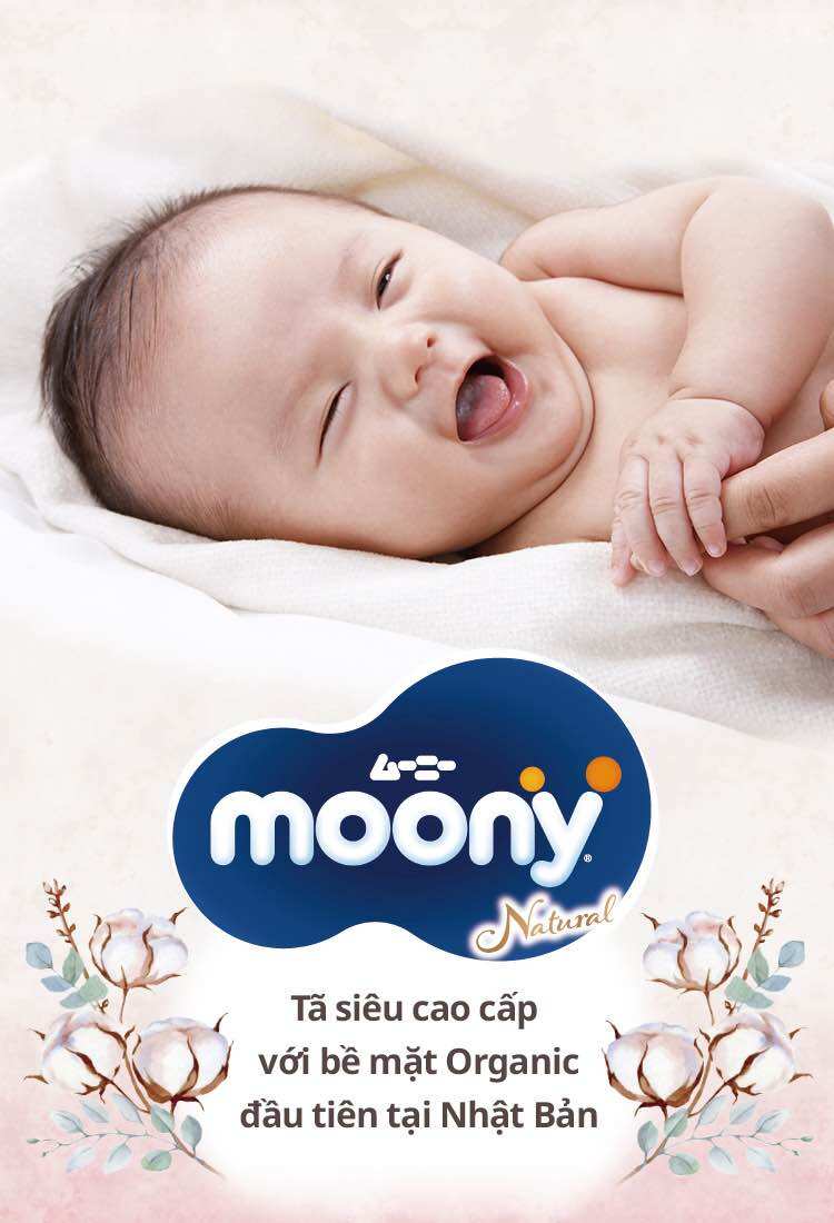 Tã quần Moony Natural cao cấp/ size M/L/XL