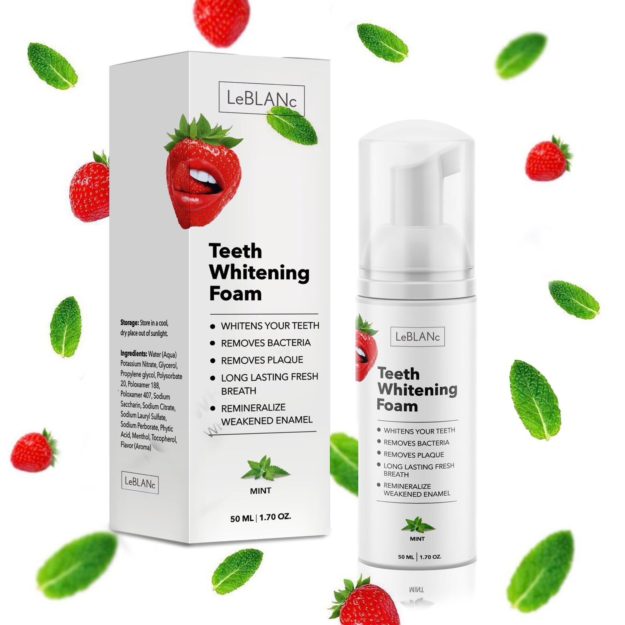 BỌT TẨY TRẮNG RĂNG, FOAM TRẮNG RĂNG LEBLANC