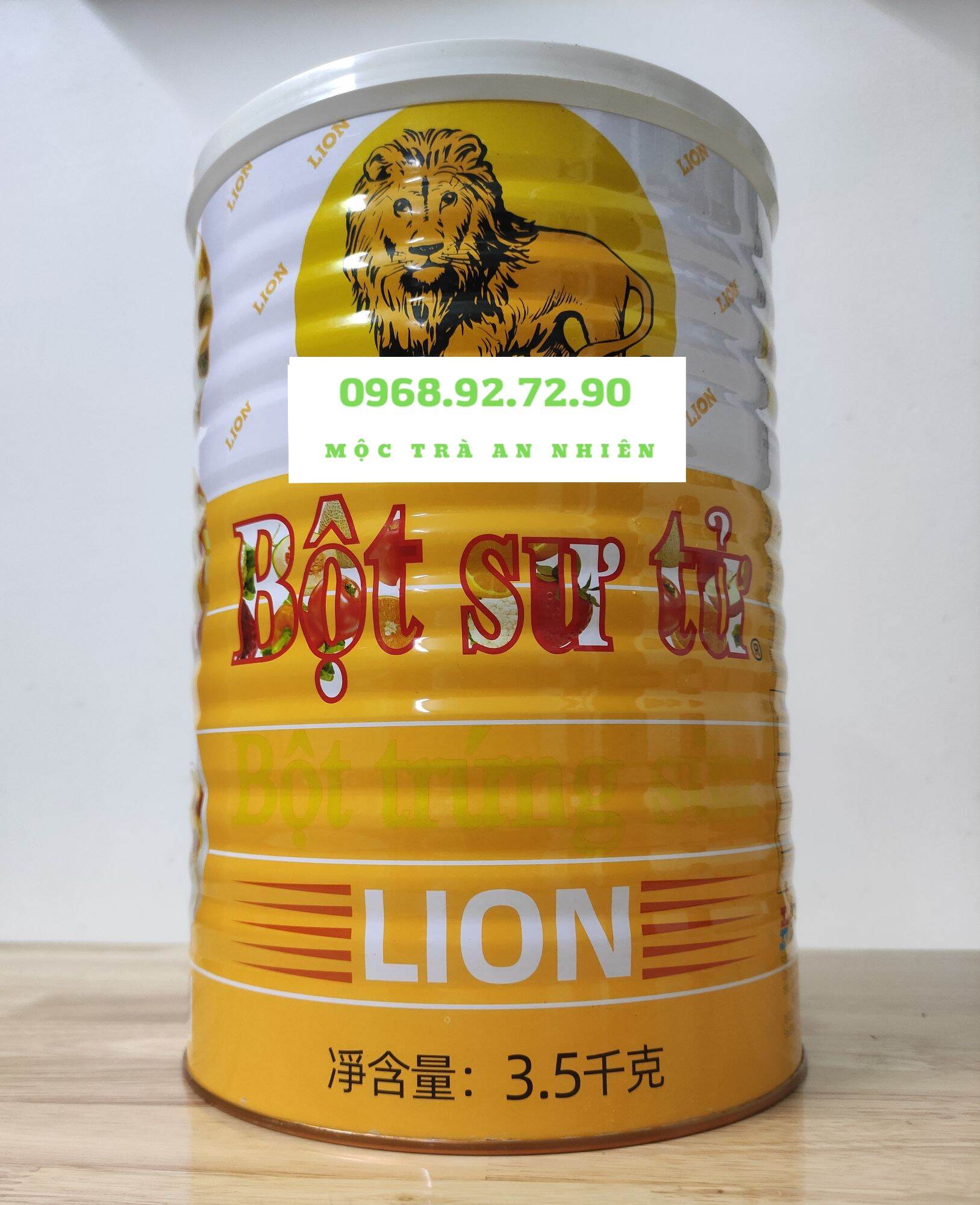Bột sư tử bột làm bánh hiệu lion custas hộp 3.5kg