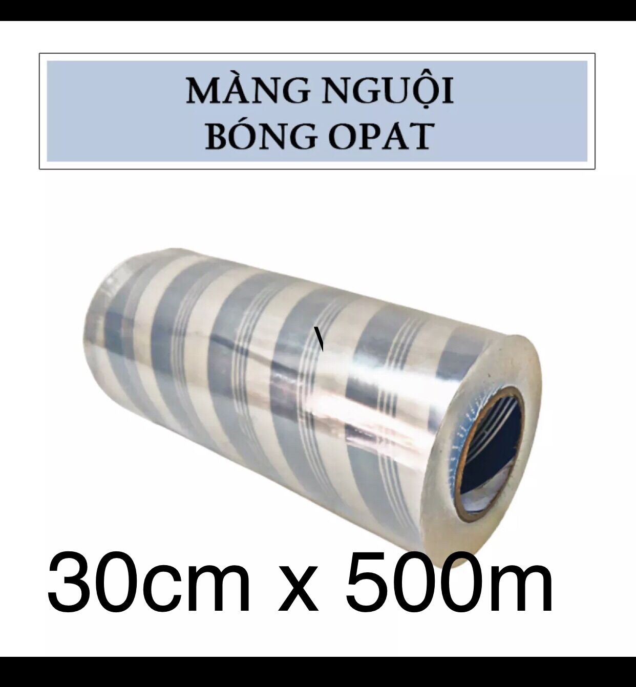 Màng bóng cán nguội khổ 30cmx500m opat dùng để cán decal tem nhãn không cần nhiệt