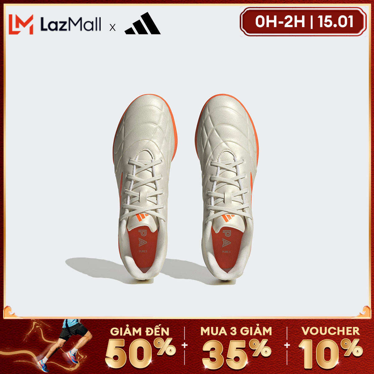 adidas Bóng đá Giày Đá Bóng Turf Copa Pure.3 Unisex trắng GY9053