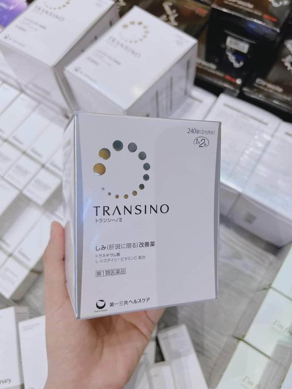 [Hoàn Tiền 8%]Viên uống trắng da ngừa nám TRANSINO WHITE 240 Viên Nhật Bản