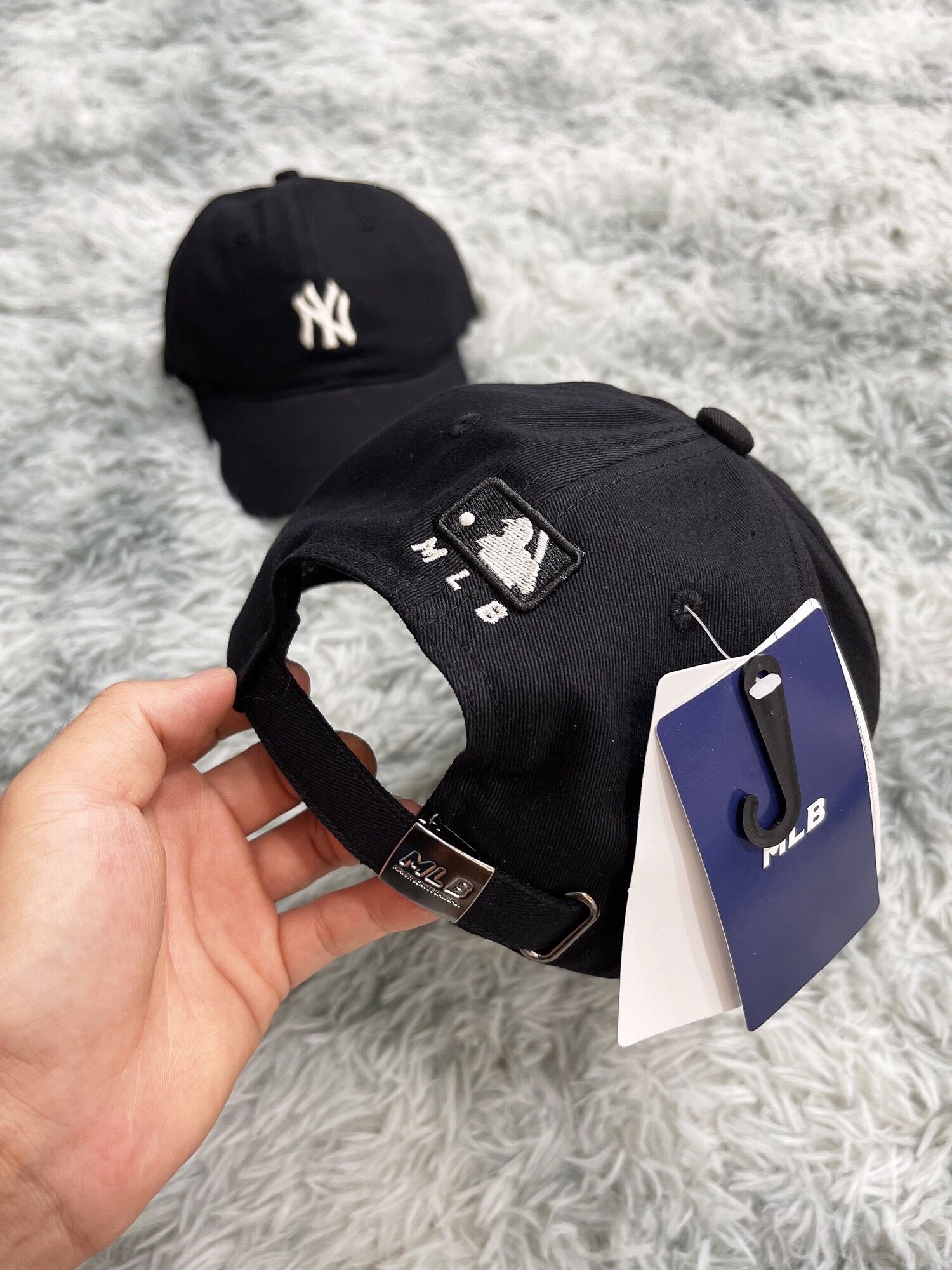 Nón MLB N.Y roockie ball Black (hàng xuất chuẩn)
