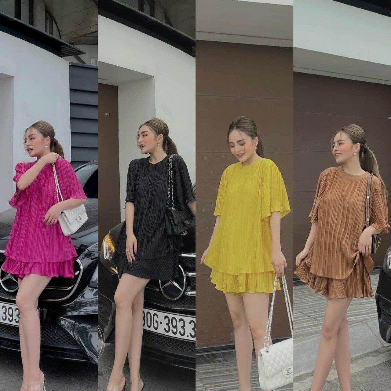 [HCM]sét dập ly đùi chất vải voan chifon