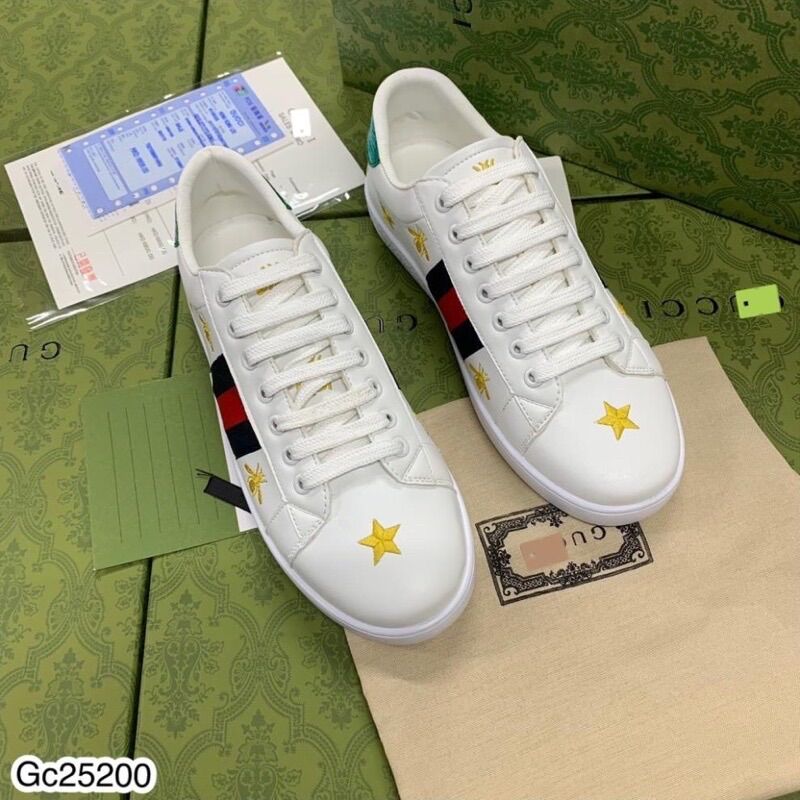 Giày thể thao ☀ Giầy sneaker GC thêu ong sao Hàng Fullbox