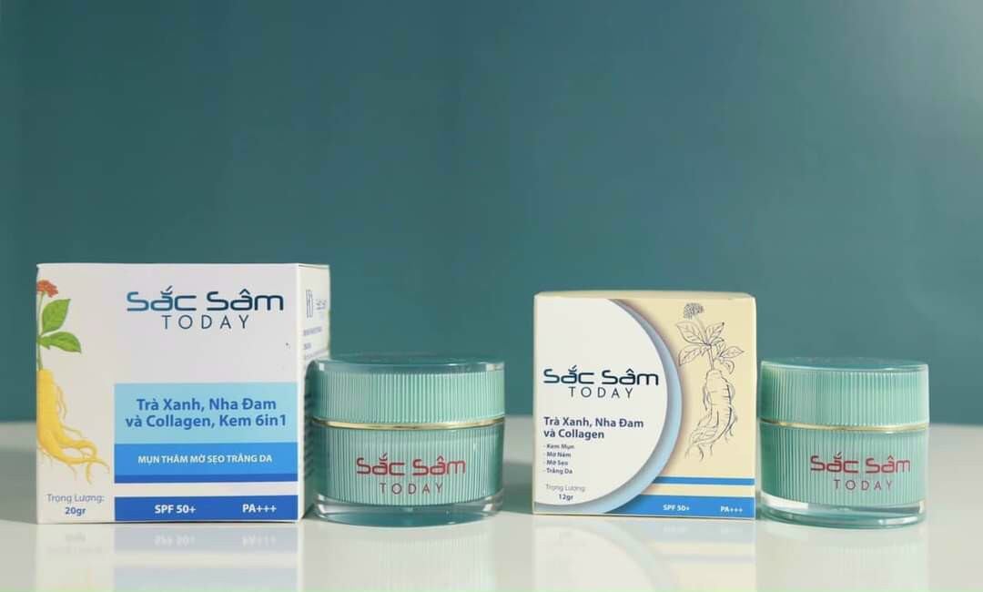 Kem sắc sâm mụn thâm mờ sẹo trắng da 20g